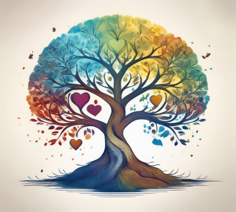 Aquarelle abstraite – cerveau formé de lavis teal/bleu sur fond beige (#F5F2EB), ambiance harmonisée et apaisante, sans texte ni personnage.